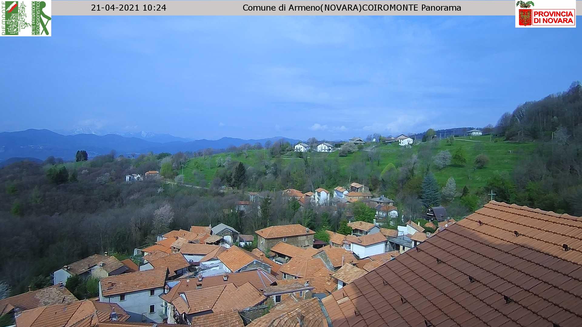 immagine della webcam nei dintorni di Vaprio d'Agogna: webcam Ameno